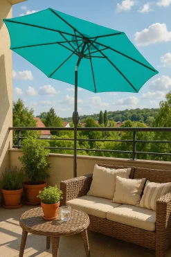 Primaster Sonnenschirm Ingenio türkis türkis, Ø 2,5 m