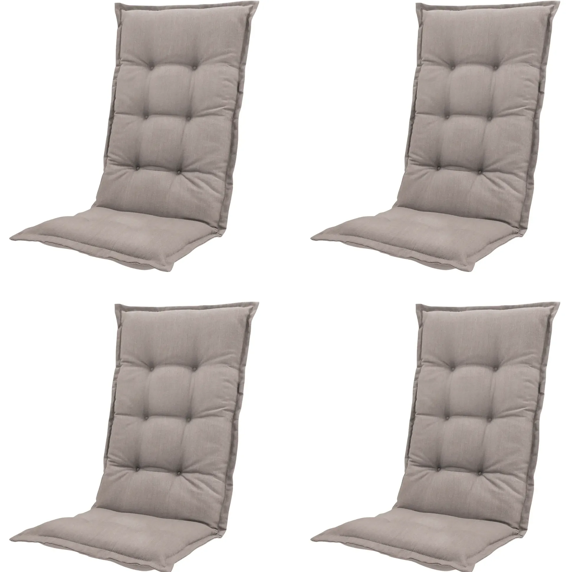 Progarden Garten-Essgruppe Tampa + Faro 4 Personen Kunststoff weiß/taupe