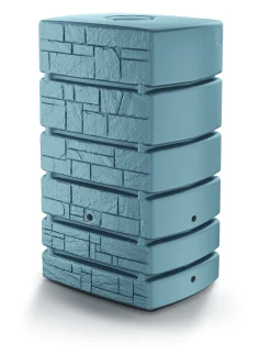 Prosperplas Regenwassertank Tower Stone grau 500 L mit Wasserhahn