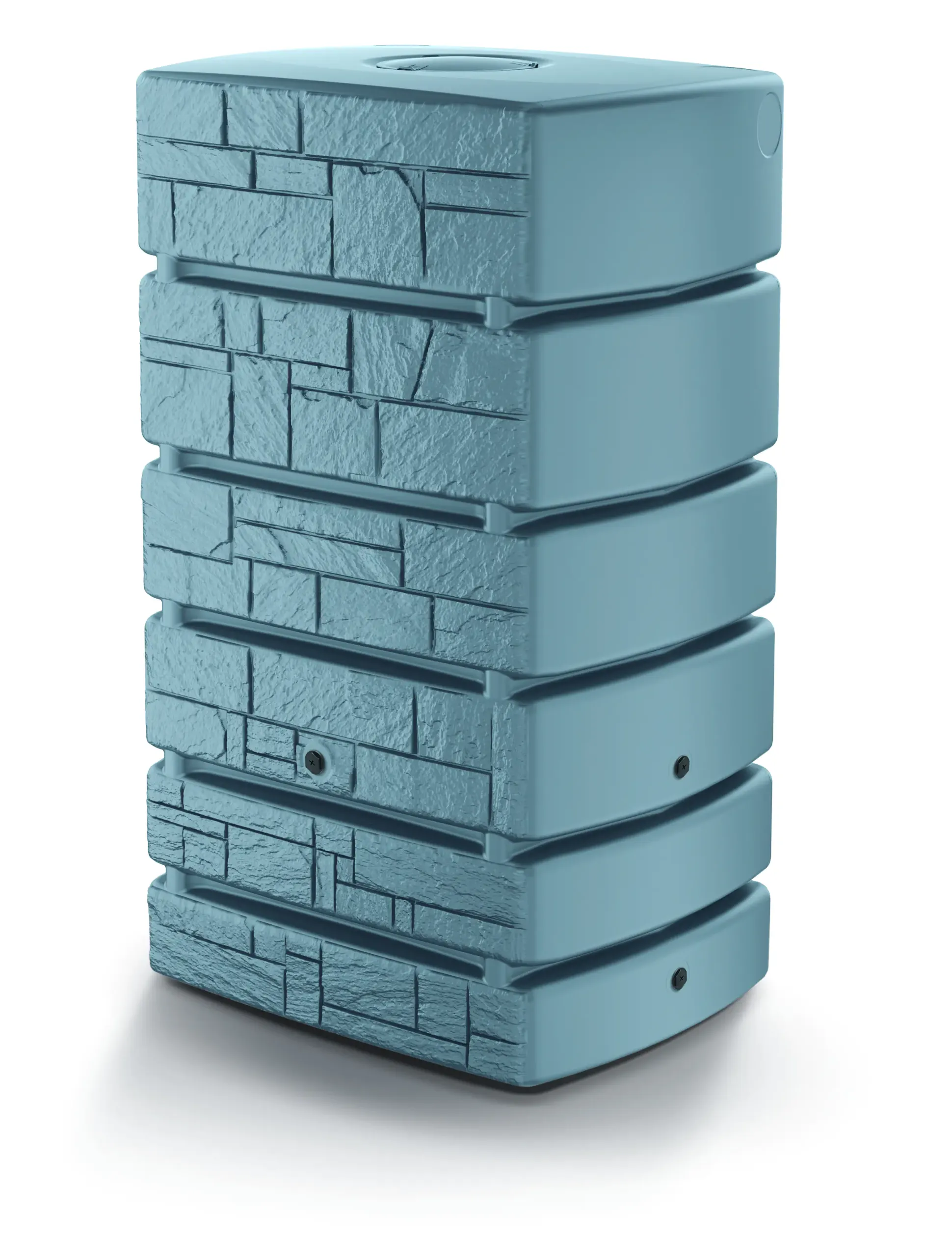 Prosperplas Regenwassertank Tower Stone grau 500 L mit Wasserhahn