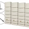 4rain Regenspeicher Slim Wandtank-Set 1400 L