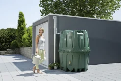 4rain Regenwasser Tank-Set Herkules 1.600 l, grün