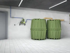 4rain Regenwasser Tank-Set Herkules 3.200 l, grün