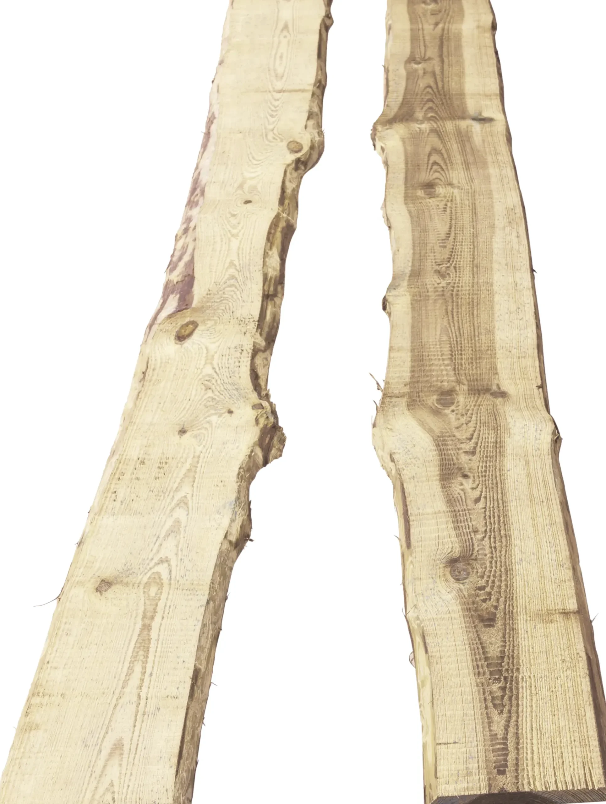 Rangerzaun 250 x 15-25 x 2,4 cm, kesseldruckimprägniert