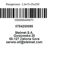 Rangerzaun 250 x 15-25 x 2,4 cm, kesseldruckimprägniert