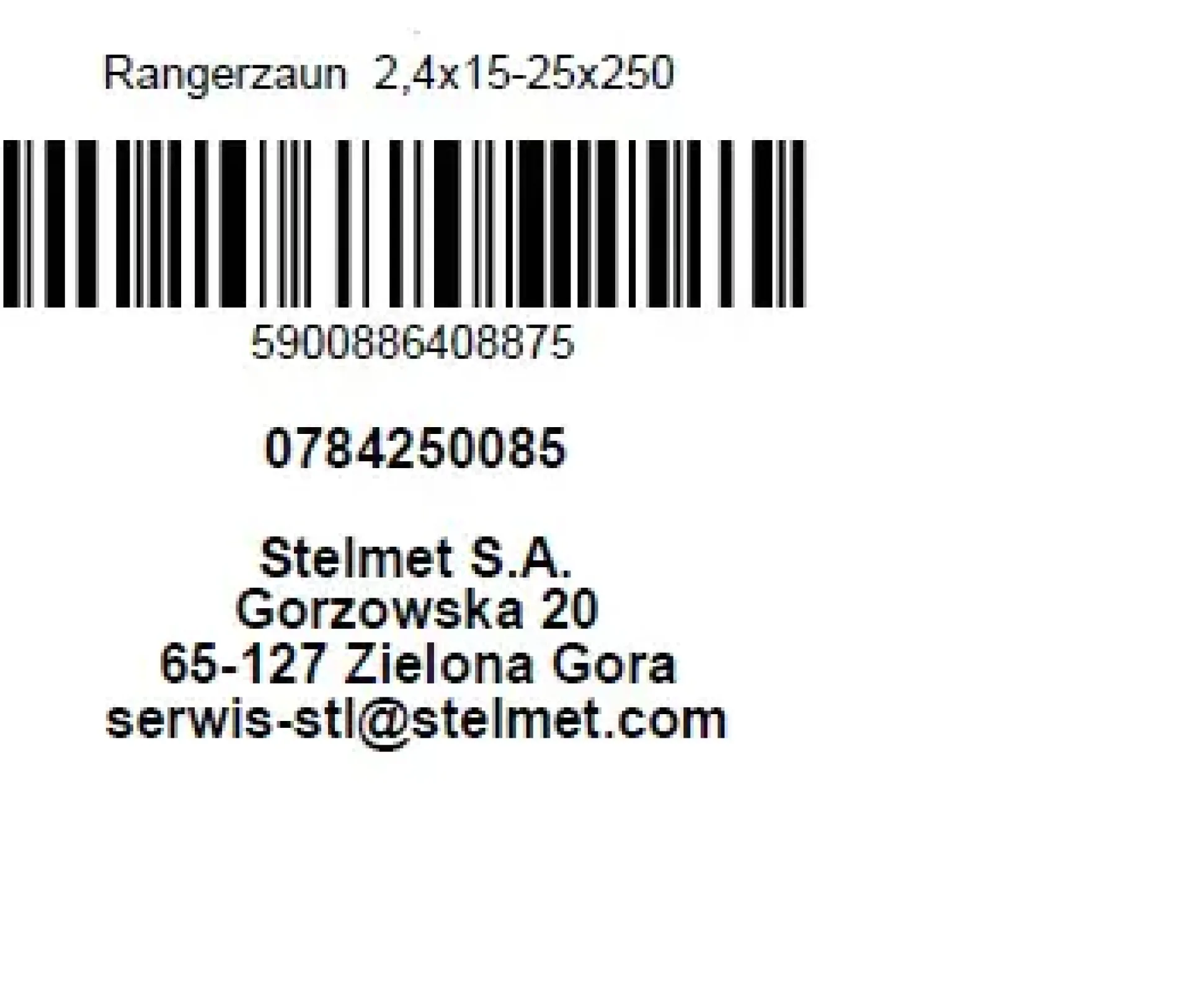 Rangerzaun 250 x 15-25 x 2,4 cm, kesseldruckimprägniert