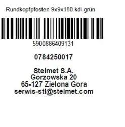 Rundkopfpfosten 180 cm, 90 x 90 mm, kesseldruckimprägniert