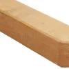 Rundkopfpfosten 90 cm, 90 x 90 mm, gelb gebeizt