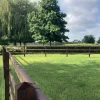 Rundpfahl Koppelzaun 2-reihig Höhe 168-180 cm 204 lfm