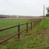 Rundpfahl Koppelzaun 2-reihig Höhe 168-180 cm 375 lfm