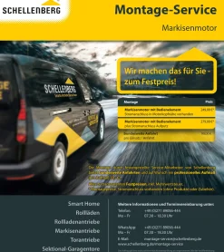 Schellenberg Markisenmotor für 78 mm Rundwelle mit Nut, bis 18 qm
