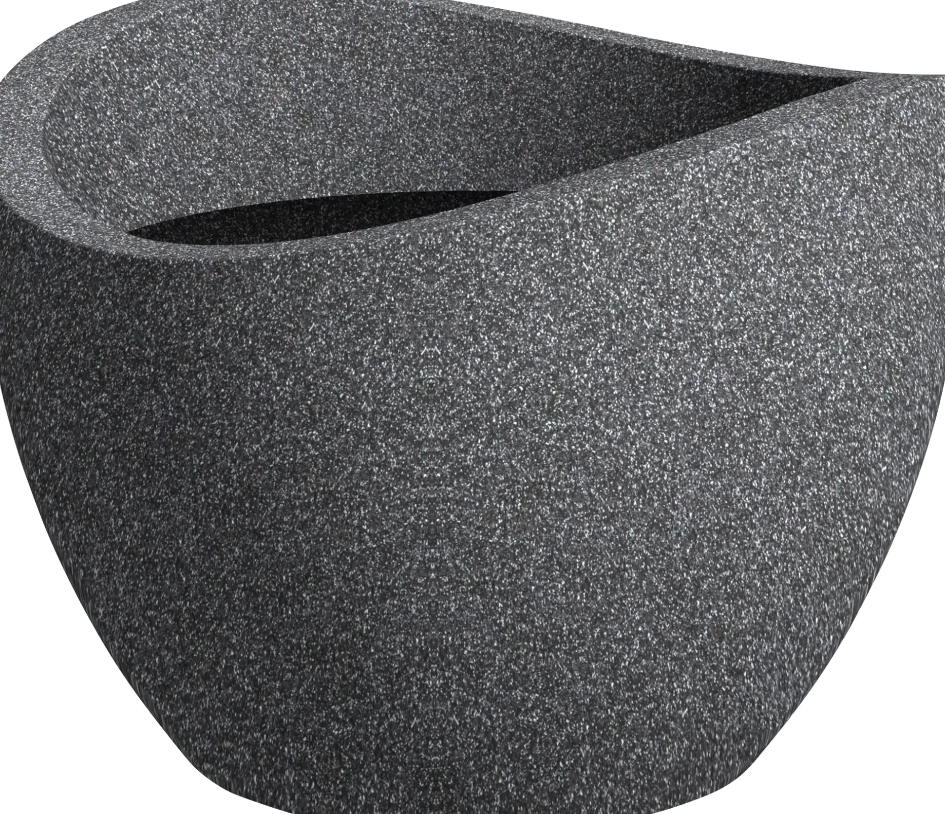 Scheurich Übertopf Wave Globe Serie 250 schwarz granit Ø 50 cm