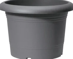 Scheurich Pflanzgefäß Oliver Ø 45 x 45 cm metallic grau