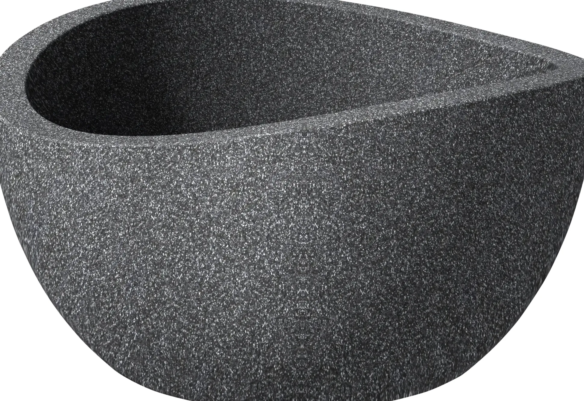 Scheurich Pflanzschale Wave Globe Bowl Serie 252 schwarz granit Ø 40 cm