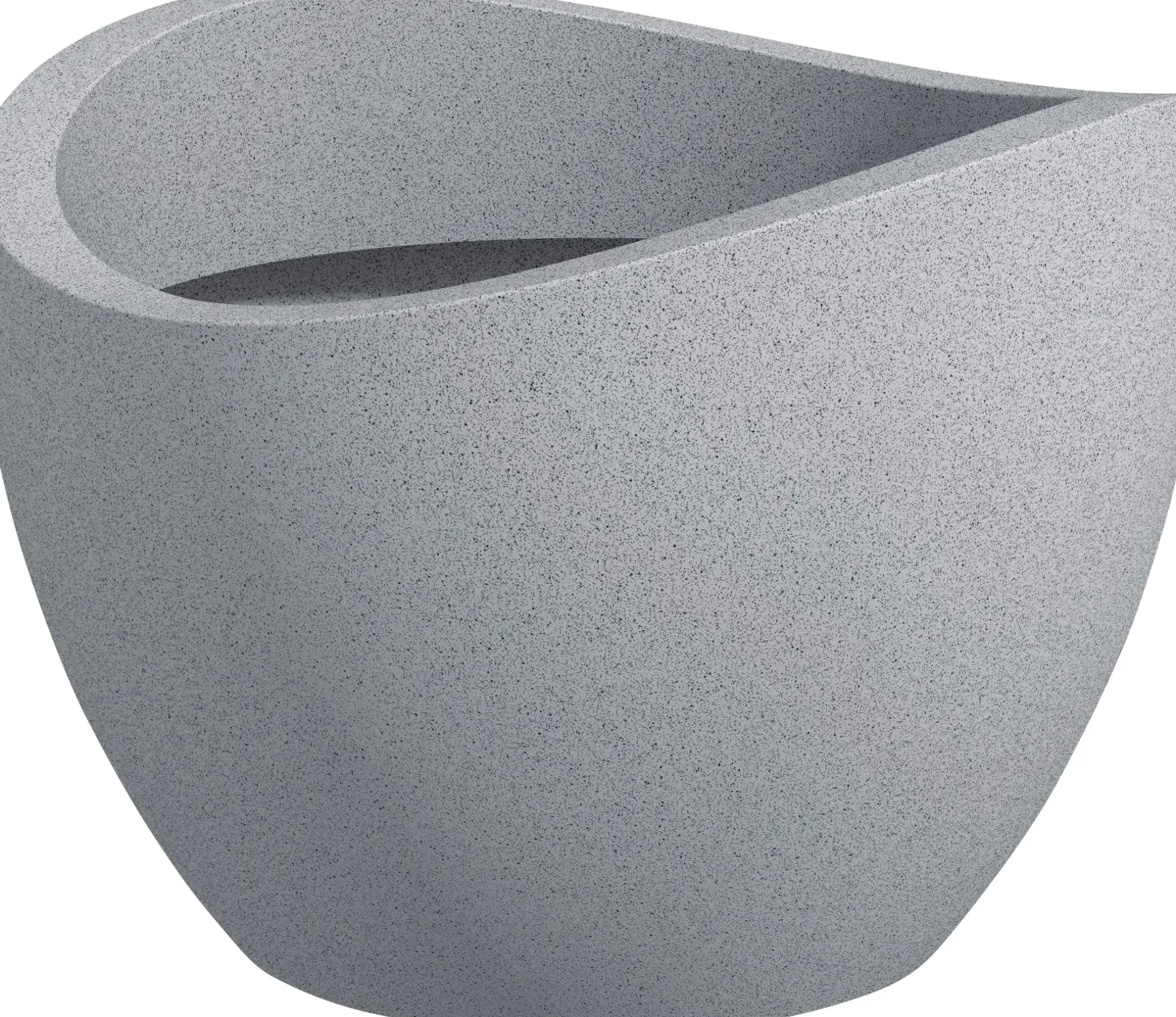 Scheurich Pflanztopf Wave Globe Serie 250 steingrau, Beton-Optik Ø 40 cm