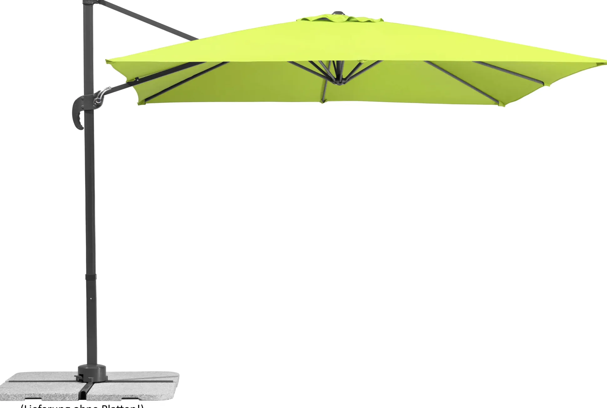 Schneider Ampelschirm Rhodos Junior apfelgrün 270 x 270 cm