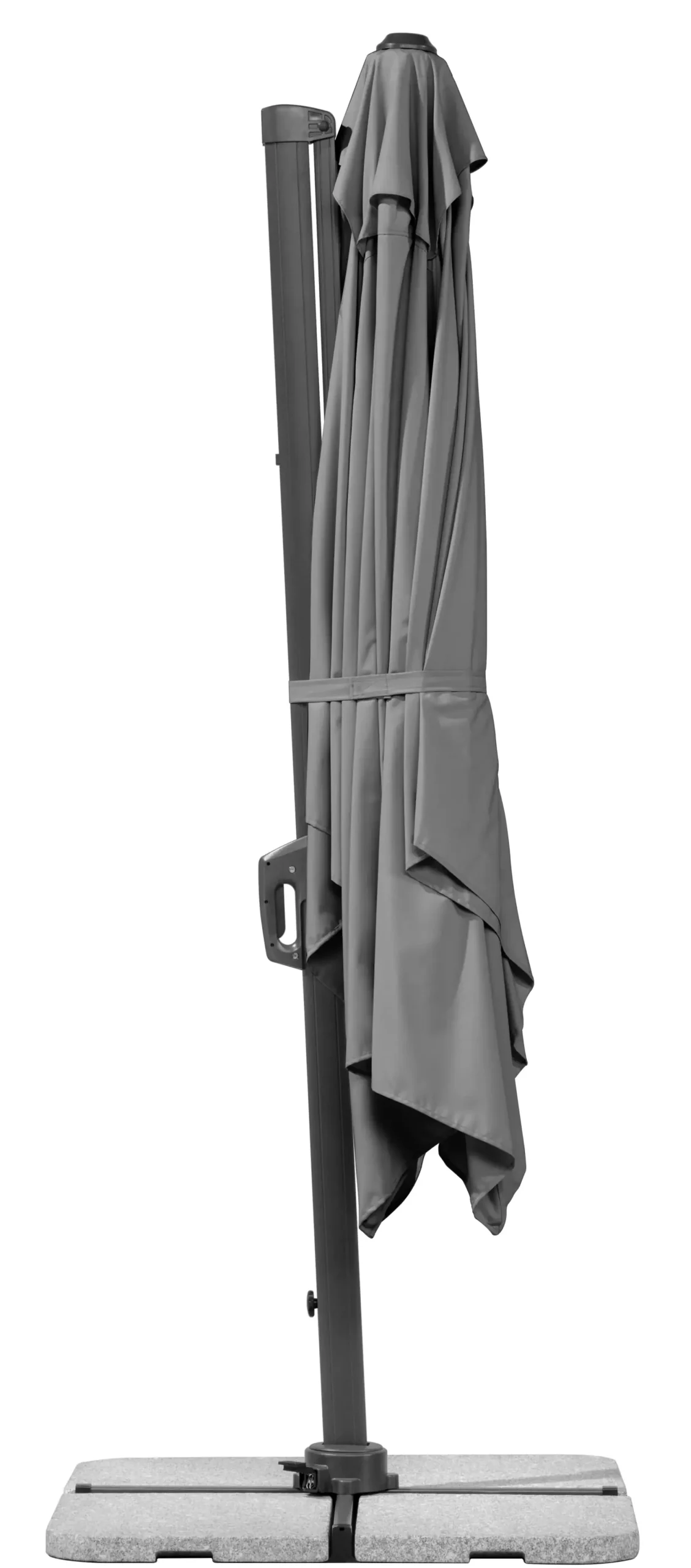 Schneider Ampelschirm Rhodos Twist anthrazit 350 x 260 cm