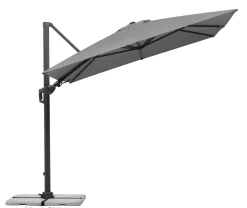 Schneider Ampelschirm Rhodos Twist anthrazit 350 x 260 cm
