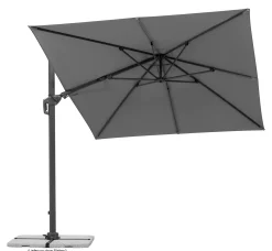 Schneider Ampelschirm Rhodos Twist anthrazit 350 x 260 cm