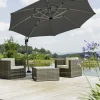 Schneider Ampelschirm Rhodos Rondo anthrazit, Ø 350 cm