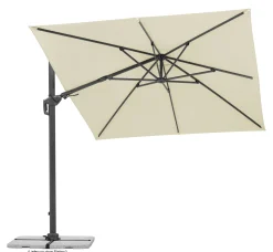 Schneider Ampelschirm Rhodos Twist natur 350 x 260 cm