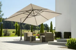 Schneider Ampelschirm Rhodos Grande natur 300 x 400 cm
