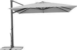 Schneider Ampelschirm Rhodos Smart silbergrau 300 x 300 cm