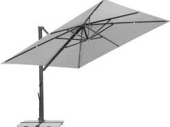 Schneider Ampelschirm Rhodos Smart silbergrau 300 x 300 cm