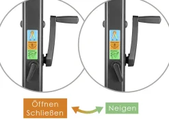 Schneider Ampelschirm Rhodos Smart silbergrau 300 x 300 cm