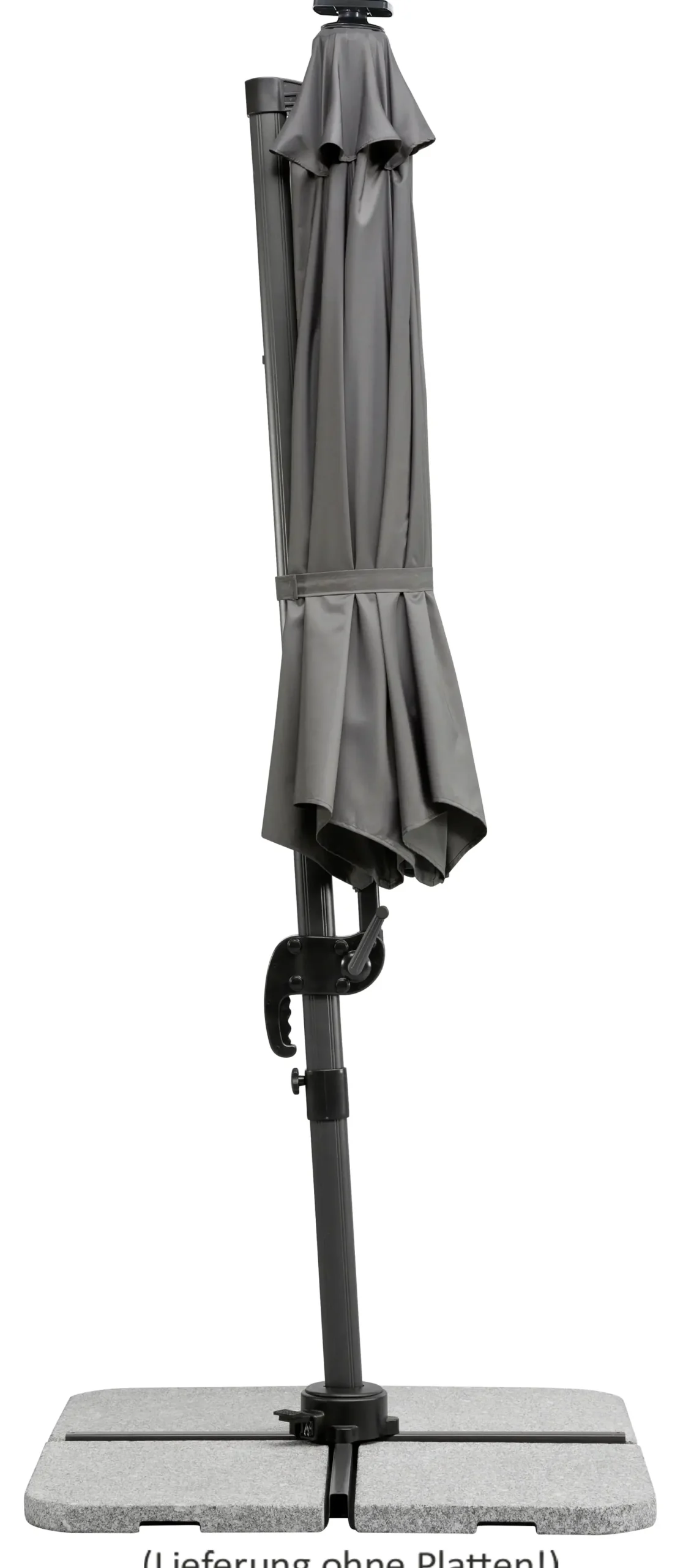 Schneider Ampelschirm Rhodos Blacklight anthrazit Ø 300 cm