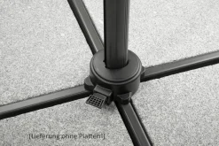 Schneider Ampelschirm Rhodos Blacklight anthrazit Ø 300 cm