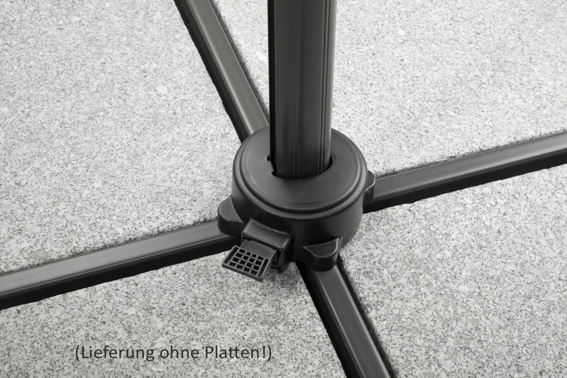 Schneider Ampelschirm Rhodos Blacklight anthrazit Ø 300 cm