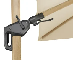 Schneider Ampelschirm Rhodos Twist Woody natur 300 x 300 cm