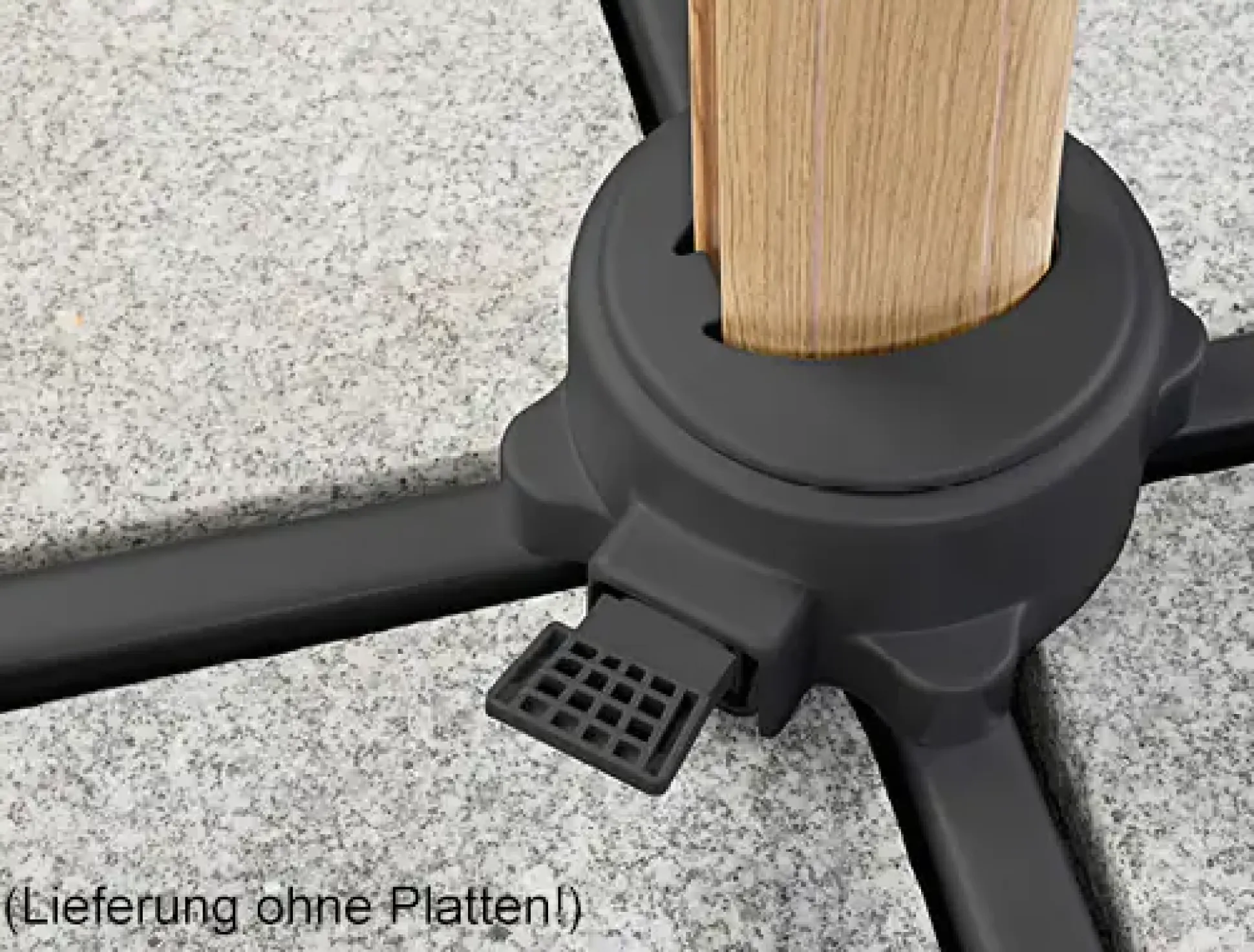 Schneider Ampelschirm Rhodos Twist Woody natur 300 x 300 cm