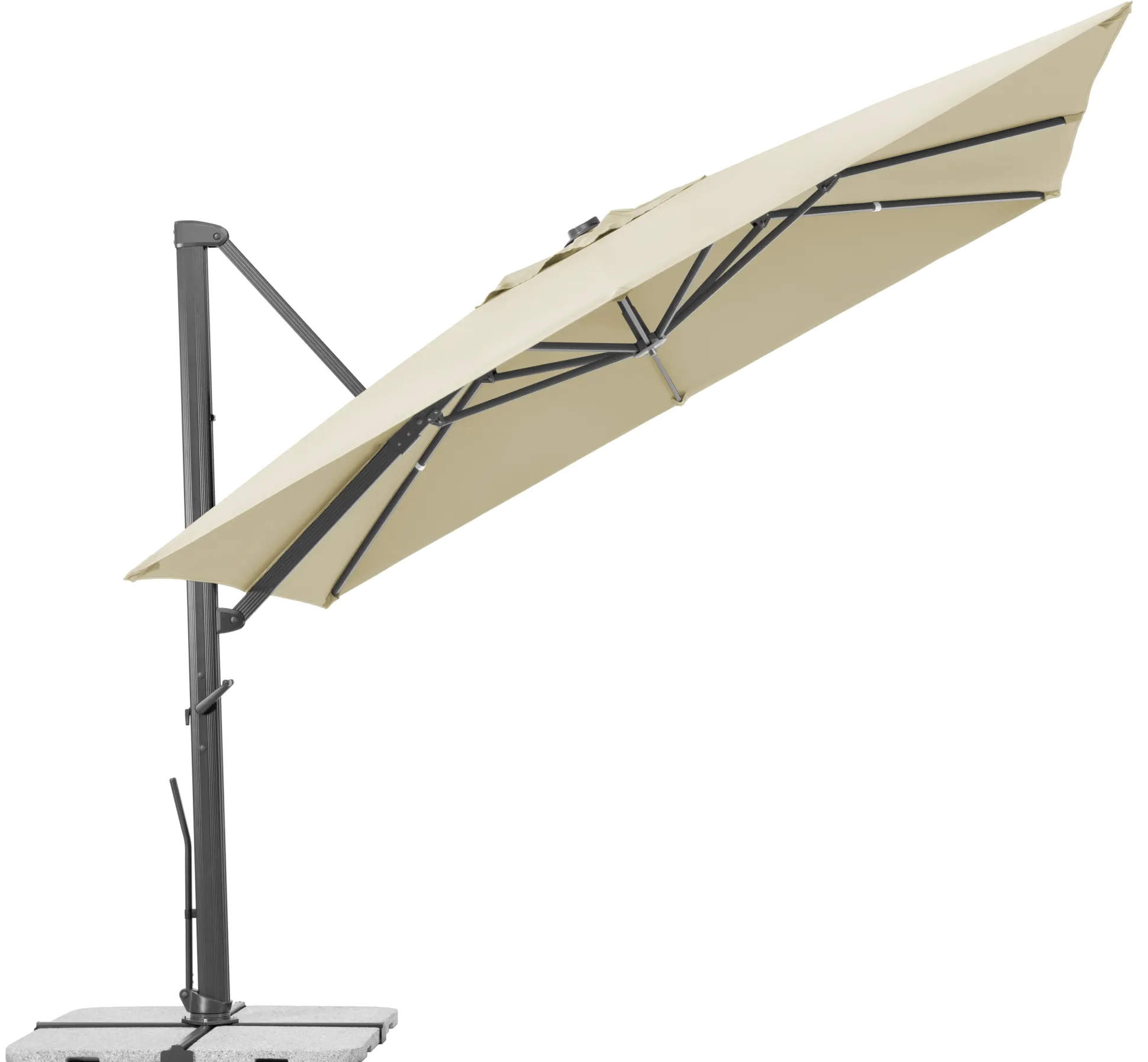Schneider Ampelschirm Rhodos Smart natur 300 x 300 cm