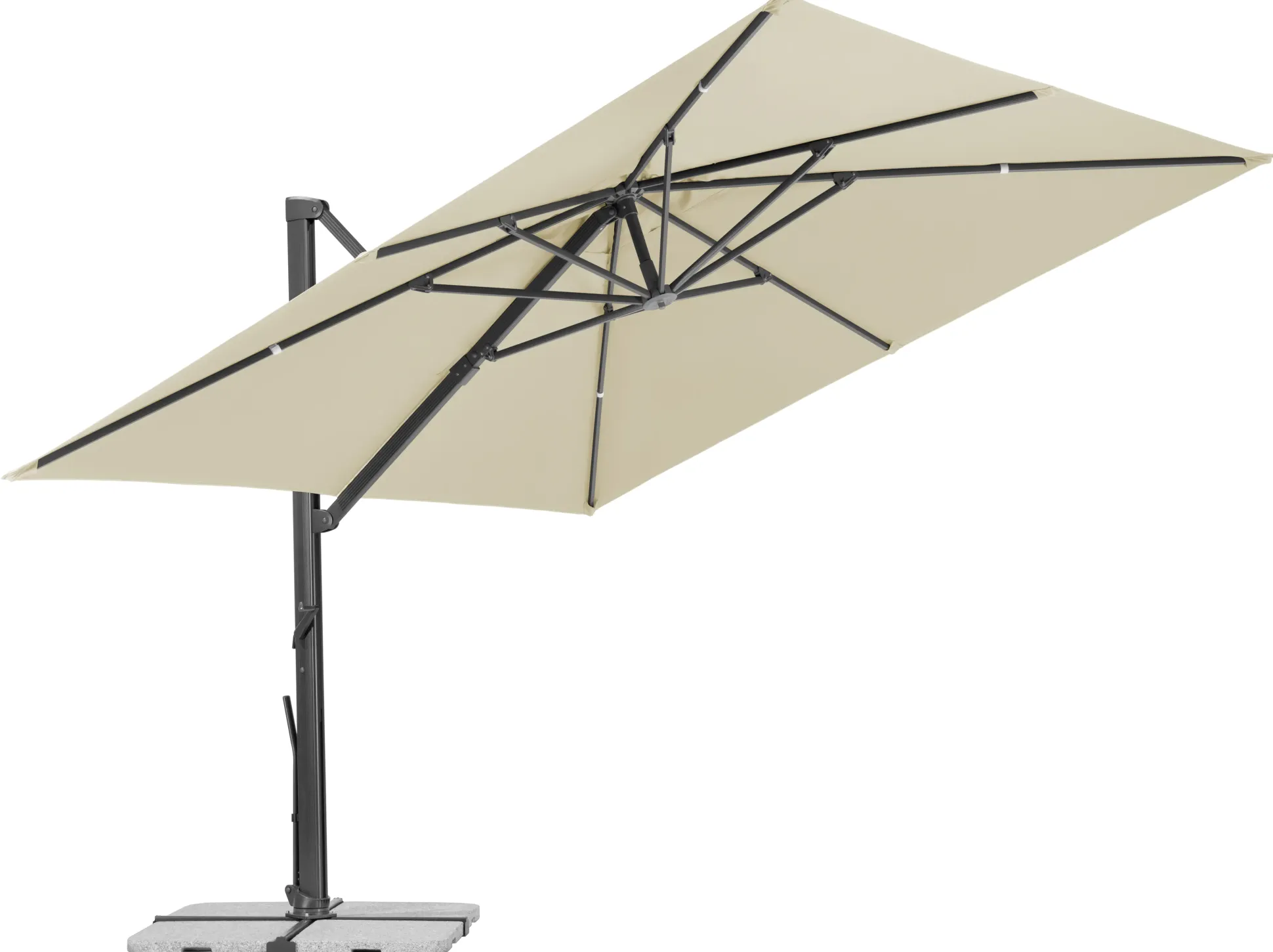 Schneider Ampelschirm Rhodos Smart natur 300 x 300 cm
