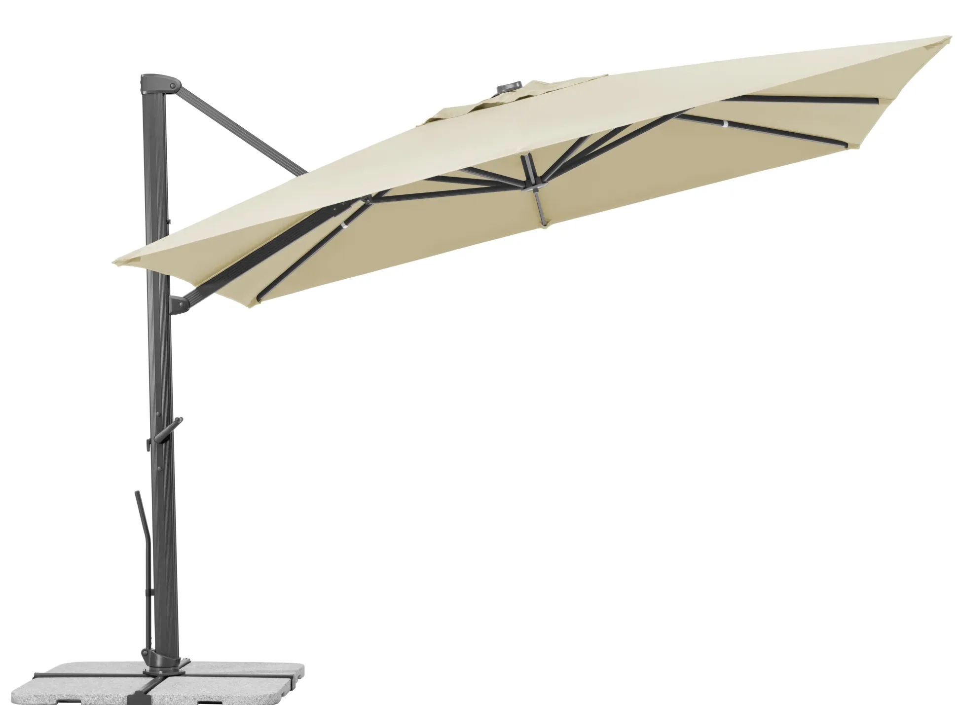 Schneider Ampelschirm Rhodos Smart natur 300 x 300 cm