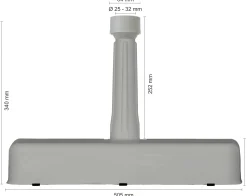 Schneider Balkonschirmständer Beton 20 kg