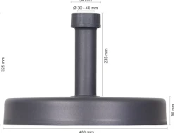 Schneider Betonständer anthrazit, ca. 30 kg