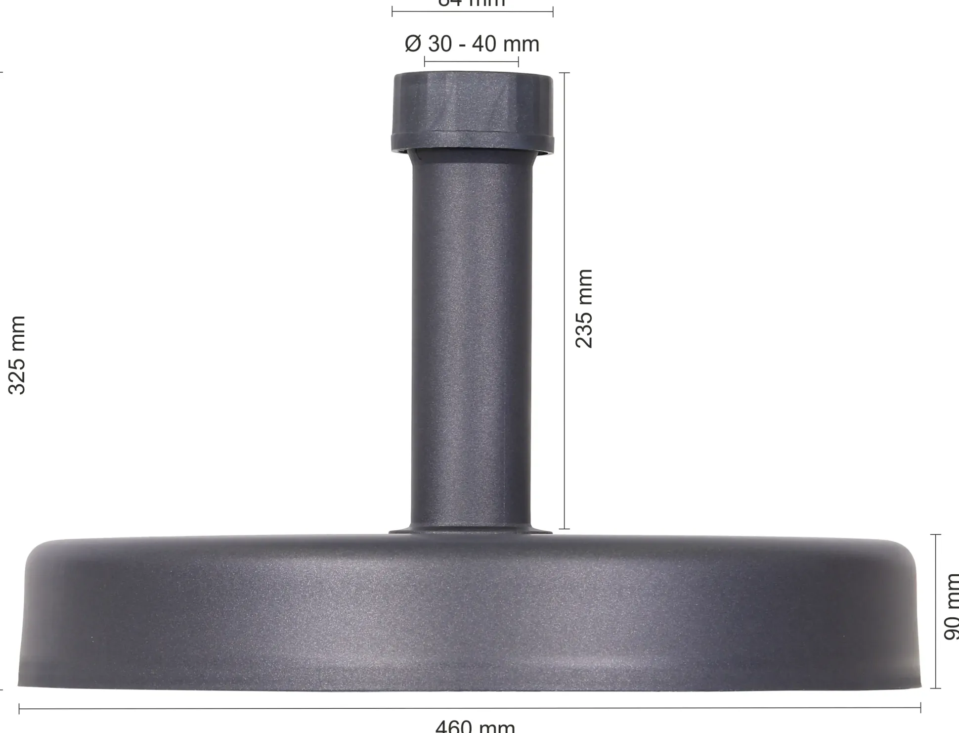 Schneider Betonständer anthrazit, ca. 30 kg