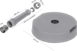 Schneider Betonständer silbergrau, ca. 20 kg