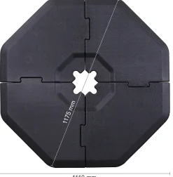 Schneider Einlegeplatten für Ampelschirme 4er-Set