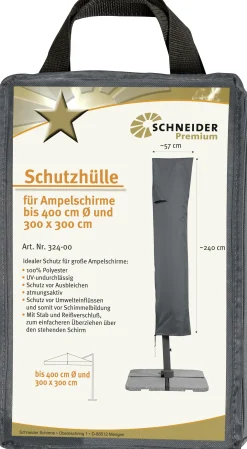 Schneider Premium Schutzhülle für Ampelschirme bis 400 cm Ø und 300 x 300 cm