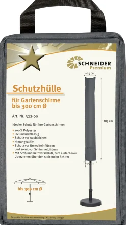 Schneider Premium Schutzhülle für Schirme bis 300 cm Ø