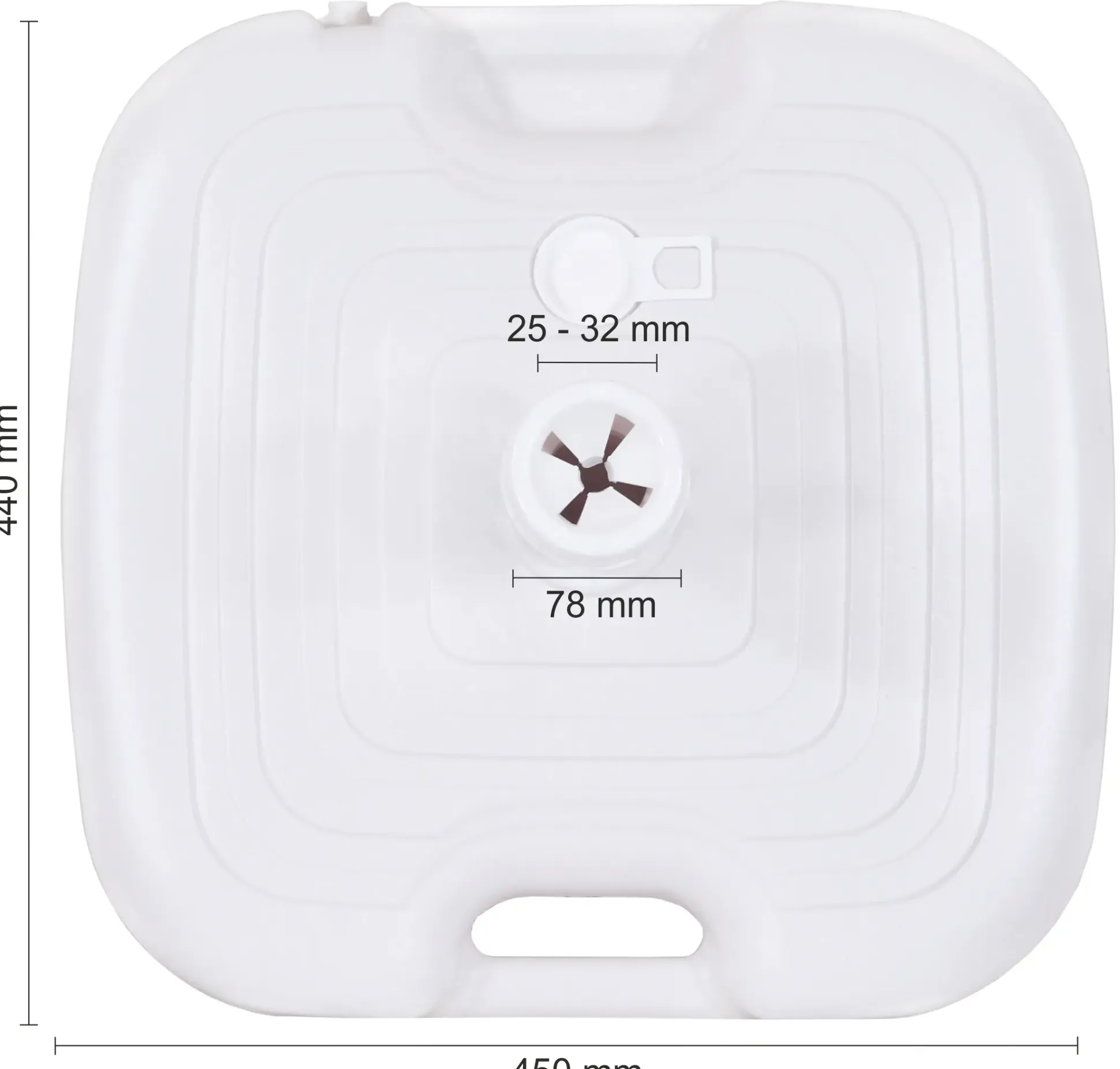 Schneider Schirmständer PE 20 L weiß