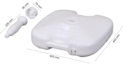 Schneider Schirmständer PE 20 L weiß