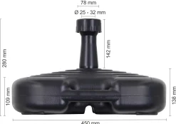 Schneider Schirmständer PE 20 L schwarz