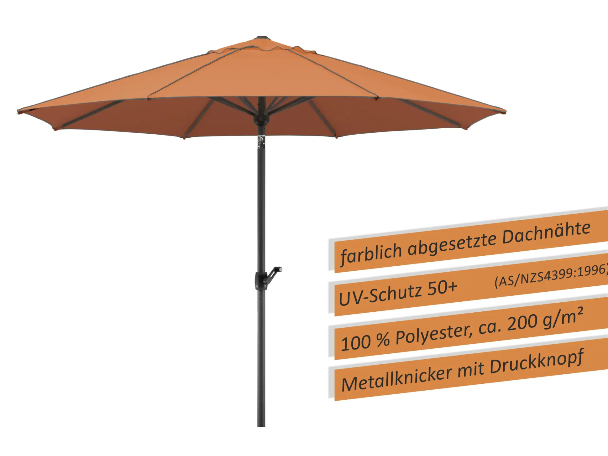 Schneider Sonnenschirm Adria terracotta Ø 300 cm