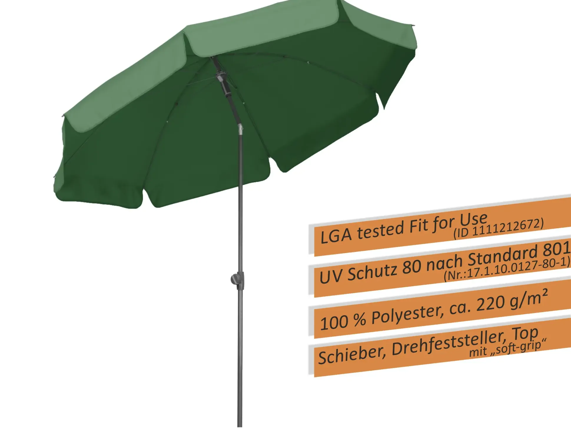 Schneider Sonnenschirm Aquila grün Ø 250 cm