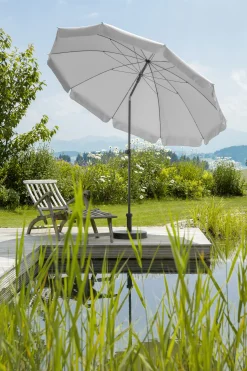 Schneider Sonnenschirm Aquila silbergrau, Ø 250 cm